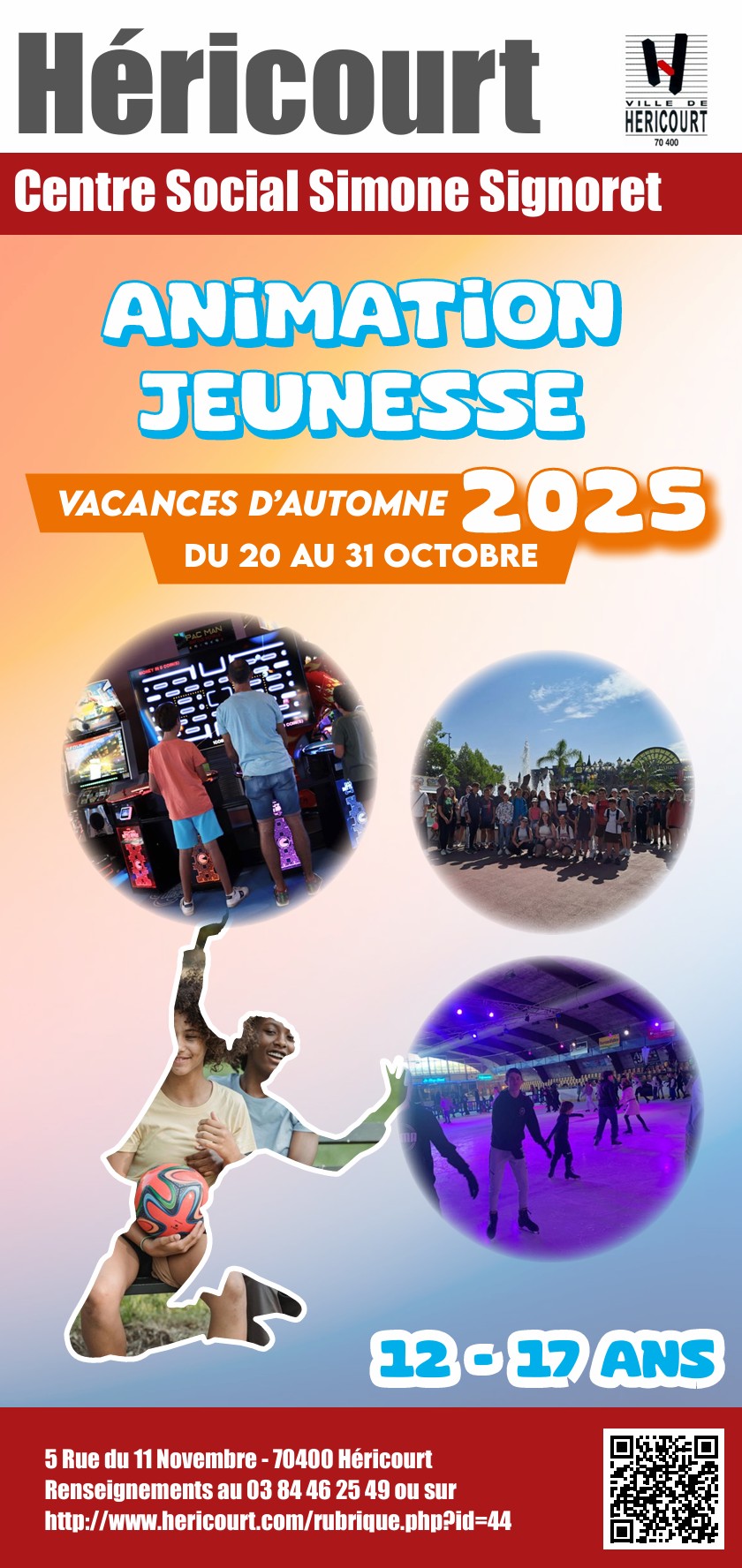 VACANCES D’AUTOMNE 2025 du 20 au 31 OCTOBRE