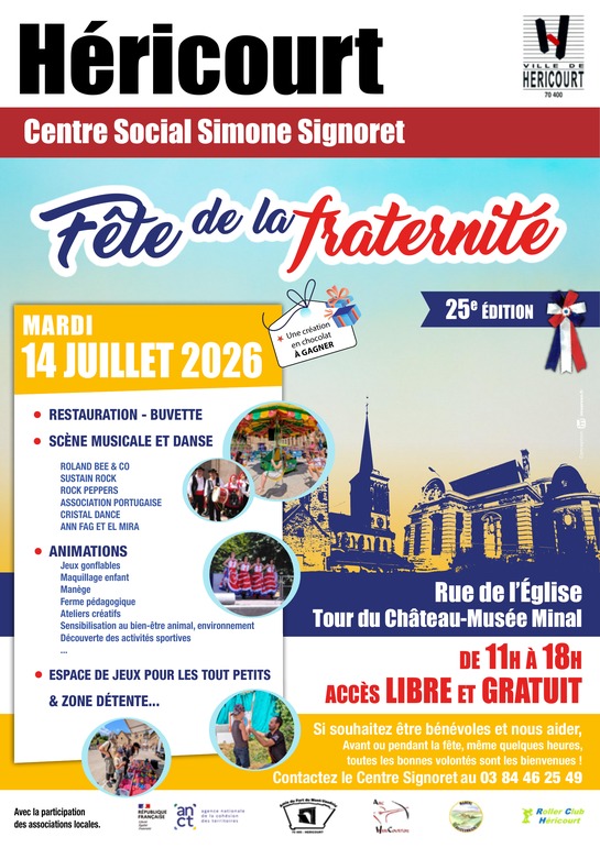 F&ecirc;te de la Fraternit&eacute; 2026 - Mardi 14 juillet