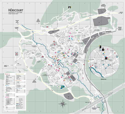 Plan de la Ville d'Héricourt - 70400